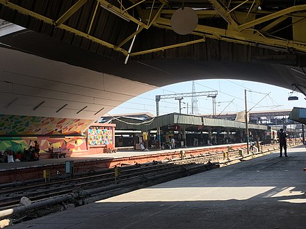 A view of Patna Junction from one of the platforms