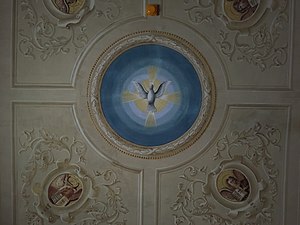 Détail du plafond de la chapelle Consoli