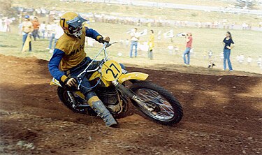 Ake Jonsson during Round 3 of the 1972 Trans-AMA in St. Peters, Missouri. AkeJonsson1972.jpg