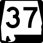 Alabama State Route 37 road sign