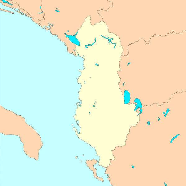 File:Albania map blank.svg