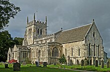 The church from the south-west, in 2016 All Saints, Sherburn in Elmet (8036749090).jpg