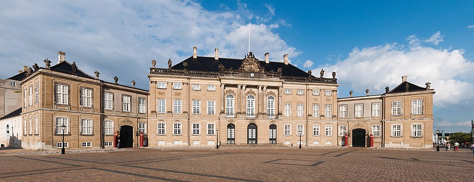 Amalienborg Palace in Copenhagen.