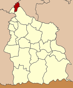 Amphoe-loko en Sisaket Provinco