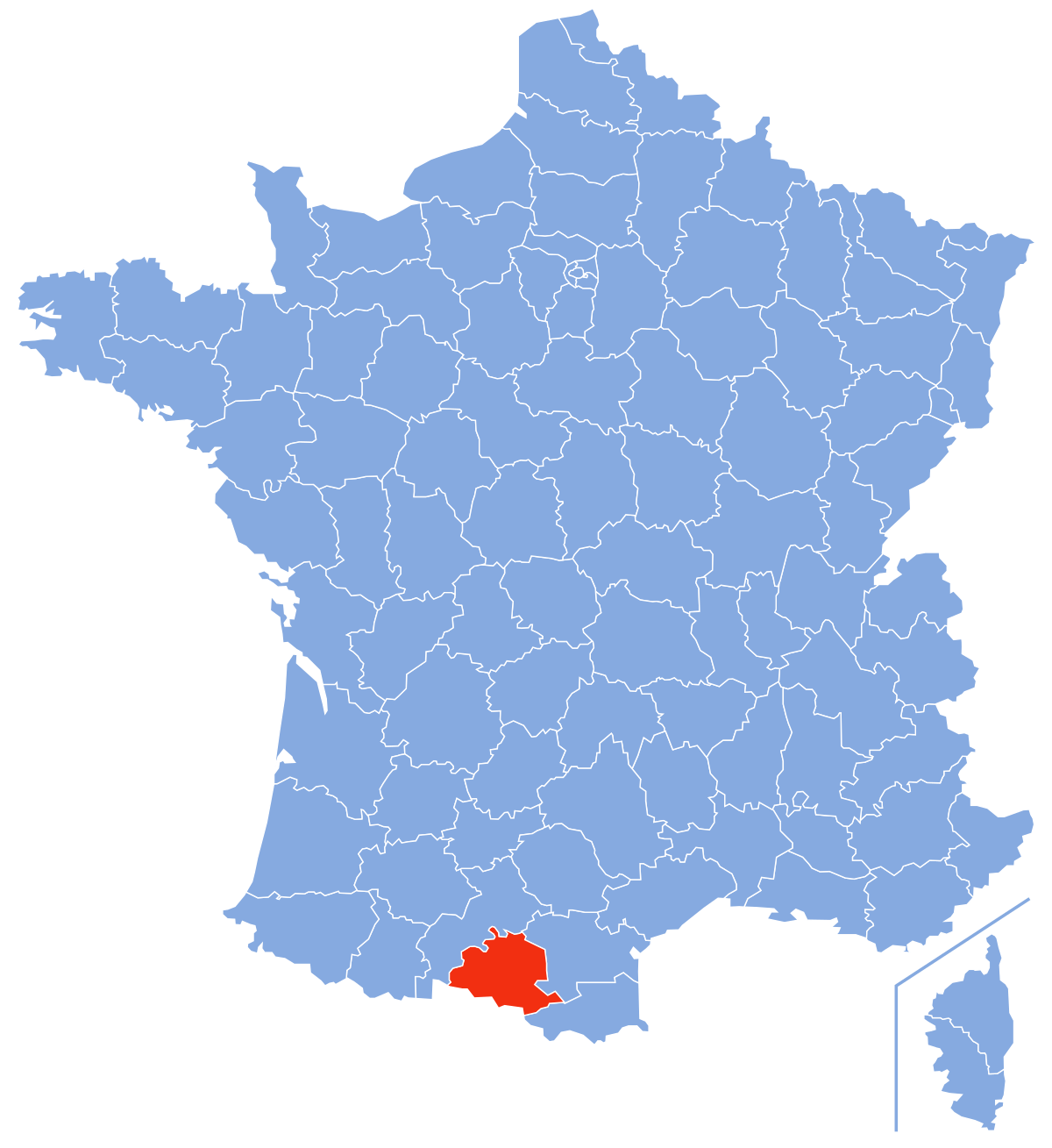 ou se trouve l ariège sur la carte de france Ariège (département) — Wikipédia