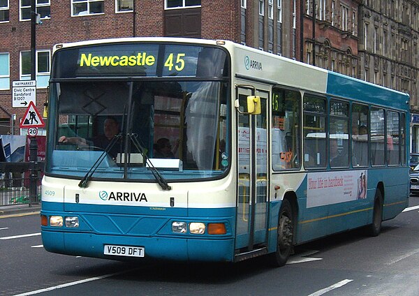 Arriva Northumbria Wright Renown in Newcastle upon Tyne in May 2009