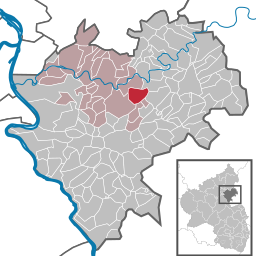 Läget för Attenhausen i Rhein-Lahn-Kreis