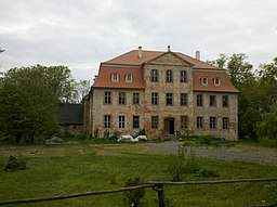 Audigast Schloss Audigast, erbaut 1753, abgelichtet im Mai 2016