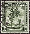 The same stamp with "BELGISCH CONGO" as first, Michel No. 207