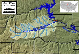 <span class="mw-page-title-main">Bad River (South Dakota)</span> River in central South Dakota