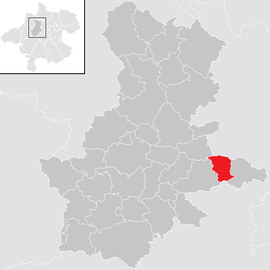 Poloha obce Bad Schallerbach v okrese Grieskirchen (klikacia mapa)