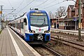 * Nomination Stadler Flirt 3 XL of NordWestBahn as RS30 to Bremen main station at Bad Zwischenahn station --JoachimKohler-HB 00:14, 13 January 2024 (UTC) * Promotion  Support Good quality. --Tagooty 00:45, 13 January 2024 (UTC)