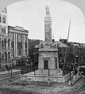 The Battle Monument is the official emblem of the City of Baltimore.