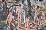 Kąpiący się, Paul Cézanne, Muzeum Sztuk Pięknych im. Puszkina, Yorck.jpg