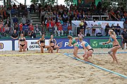 Deutsch: Beachhandball Europameisterschaften 2019 (Beach handball Euro); Tag 6: 7. Juli 2019 – Frauenfinale, Dänemark-Ungarn 2:0 (18:12, 23:22) English: Beach handball Euro; Day 6: 7 July 2019 – Women's Final – Denmark-Hungary 2:0 (18:12, 23:22)