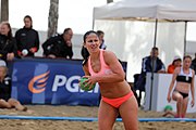 Deutsch: Beachhandball Europameisterschaften 2019 (Beach handball Euro); Tag 1: 2. Juli 2019 – Frauen, Vorrunde Gruppe D, Deutschland-Nordmazedonien 2:0 (26:8, 27:12) English: Beach handball Euro; Day 1: 2 July 2019 – Women Preliminary Round Group D – Germany-North Macedonia 2:0 (26:8, 27:12)