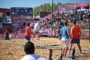 Deutsch: Beachhandball bei den Olympischen Jugendspielen 2018 in Buenos Aires; Tag 7, 13. Oktober 2018; Jungen, Halbfinale – Spanien-Kroatien 2:1 English: Beach handball at the 2018 Summer Youth Olympics in Buenos Aires at 13 October 2018 – Boys Semifinal – Spain-Croatia 2:1 Español: Handball de playa en los Juegos Olimpicos de la Juventud Buenos Aires 2018 en 13 de octubre de 2018 – Semifinales de chicos - España-Croacia 2:1