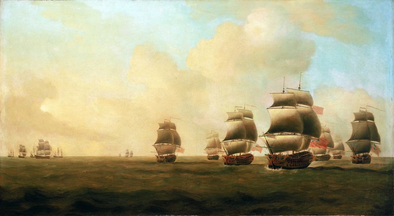 File:Beginning of Knowles' action off Havana, 1 October 1748 RMG BHC0373.tiff