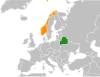 Location map for Belarus and Norway.