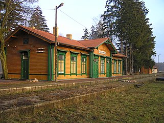 Białowieża (eastern Poland; 1897?): wooden building in the eastern European tradition.