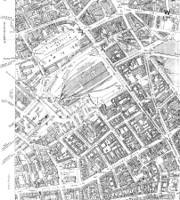 Birmingham Worcester Wharf Central Goods Depot OS map 2nd edition 1905