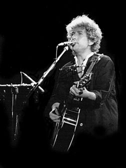 Bob Dylan à Barcelone en 1984.