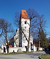 English: Church of Saint James the Greater in Boršov nad Vltavou, south Bohemia, Czechia Čeština: Kostel svatého Jakuba Většího v Boršově nad Vltavou, okres České Budějovice