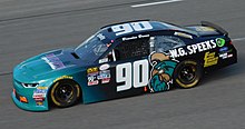 Brandon Brown driving the No. 90 at Richmond Raceway in 2017 Brandon Brown Richmond 2017.jpg