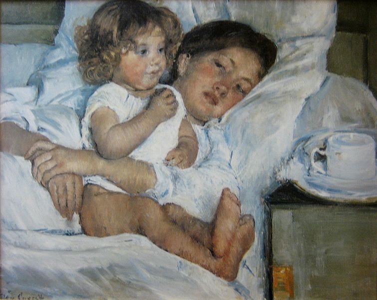 File:Breakfast in Bed (1897) by Mary Cassatt, Huntington Library.jpg