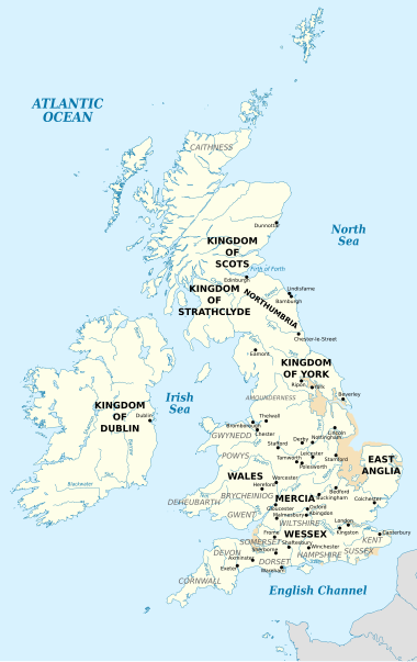 British Isles in the 10th Century A.D.