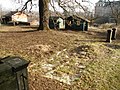 Čeština: Klášter Broumov, Klášterní zahrada. stav před rekonstrukcí 5. března 2002.