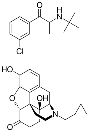 Bupropion and naltrexone.svg