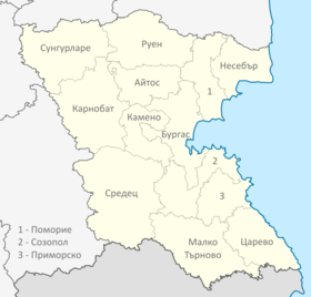 Gemeinden der Region Burgas