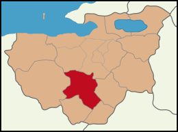 District d'Orhaneli - Carte