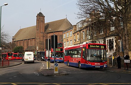 Buses on Acton Lane