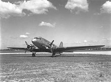 A Douglas Dakota, similar to the KLM aircraft that crashed in 1947