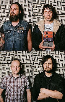 Cable in 2012. Clockwise from top left: Mills, Bagguley, Hinks, Darrington.