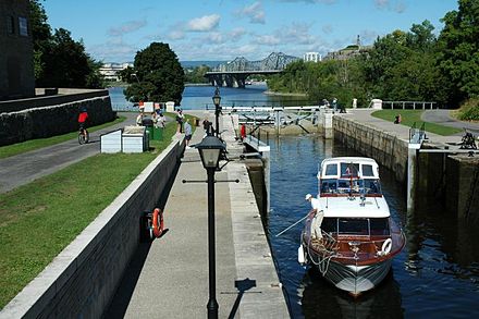 Sailing up the Rideau Canal