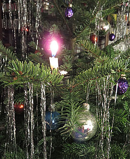 Candle on Christmas tree 8
