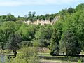 Français : Falaise calcaire, route de Malaville, Châteauneuf, Charente, France