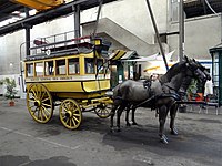 Omnibuss fra Toulouse i Musée des transports urbains, Chelles, Seine-et-Marne.