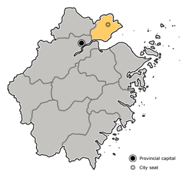 Kaart van Jiaxing