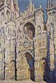 Rouen Cathedral, the West Portal and Saint-Romain Tower, Full Sunlight, Harmony in Blue and Gold 1893 Musée d'Orsay Parijs