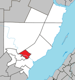 Clermont (Capitale-Nationale) Quebec location diagram.png