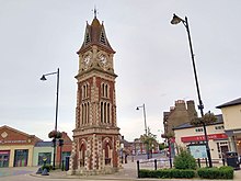 Newmarket Clock Tower in July 2019 Cmglee Newmarket Clock Tower.jpg