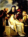 Compianto sul corpo del Cristo deposto - misure cm. 28,20x22,20 modello o copia (?) in collezione privata