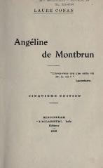 Laure Conan, Angéline de Montbrun, 1919    