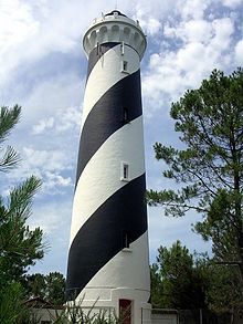 The inland lighthouse at Contis features in the plot