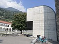 Convento delle agostiniane a Monte Carasso, progetto di Luigi Snozzi, veduta guardando verso nord.jpg