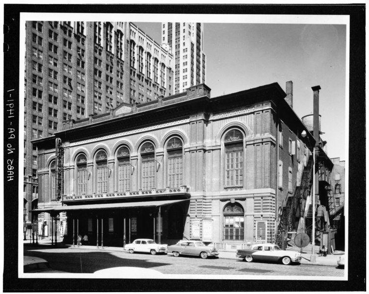 File:Cortlandt V.D. Hubbard, Photographer May 1957 BROAD STREET FACADE, TAKEN FROM SOUTH - American Academy of Music, 232-246 South Broad Street, Philadelphia, Philadelphia County, HABS PA,51-PHILA,294-1.tif